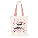 Tote Bag Premium - Le joli Bazar de Delphine - 2 Coloris - Durable - Cadeau Personnalisable - Cadeaux-Positifs.com -Unique-Rouge-