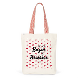 Tote Bag Premium - Le joli Bazar de Béatrice - 2 Coloris - Durable - Cadeau Personnalisable - Cadeaux-Positifs.com -Unique-Rouge-