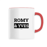 Mug - Romy & Yves - 6 Coloris - Cadeau Original & Mythique - Cadeau Personnalisable - Cadeaux-Positifs.com -Unique-Rouge-