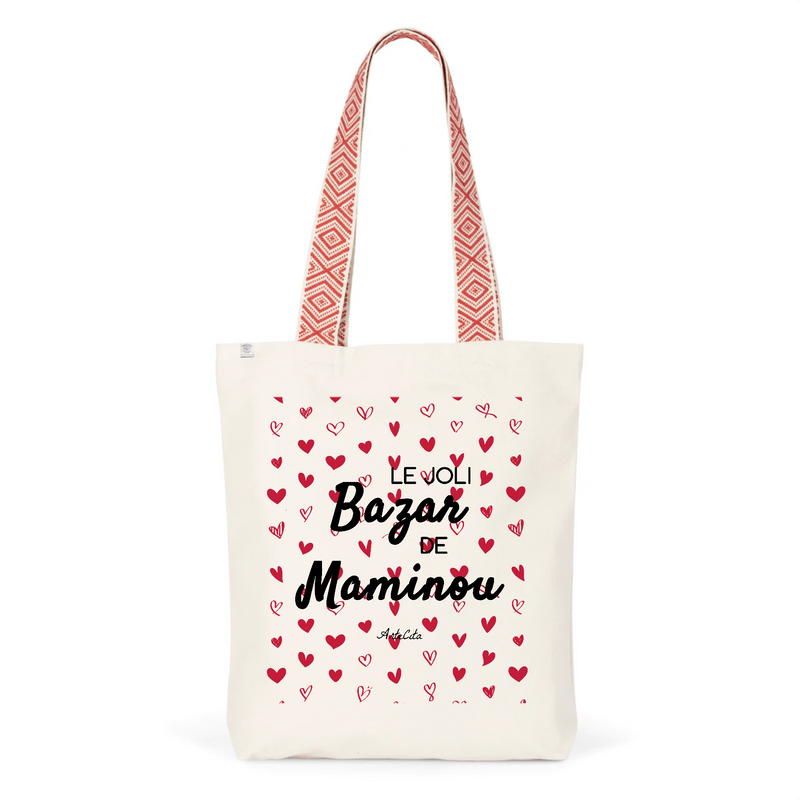 Cadeau anniversaire : Tote Bag Premium - Le joli Bazar de Maminou - 2 Coloris - Durable - Cadeau Personnalisable - Cadeaux-Positifs.com -Unique-Rouge-