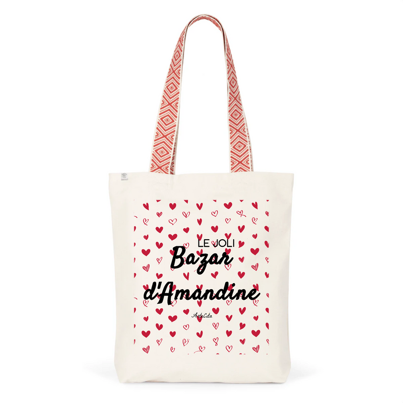 Cadeau anniversaire : Tote Bag Premium - Le joli Bazar d'Amandine - 2 Coloris - Durable - Cadeau Personnalisable - Cadeaux-Positifs.com -Unique-Rouge-