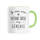 Mug - Une Future Tatie trop Géniale - 6 Coloris - Cadeau Original - Cadeau Personnalisable - Cadeaux-Positifs.com -Unique-Vert-