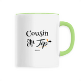 Mug - Cousin au Top - 6 Coloris - Cadeau Original - Cadeau Personnalisable - Cadeaux-Positifs.com -Unique-Vert-