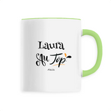 Mug - Laura au Top - 6 Coloris - Cadeau Original - Cadeau Personnalisable - Cadeaux-Positifs.com -Unique-Vert-