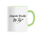 Mug - Mamie Poule au Top - 6 Coloris - Cadeau Original - Cadeau Personnalisable - Cadeaux-Positifs.com -Unique-Vert-