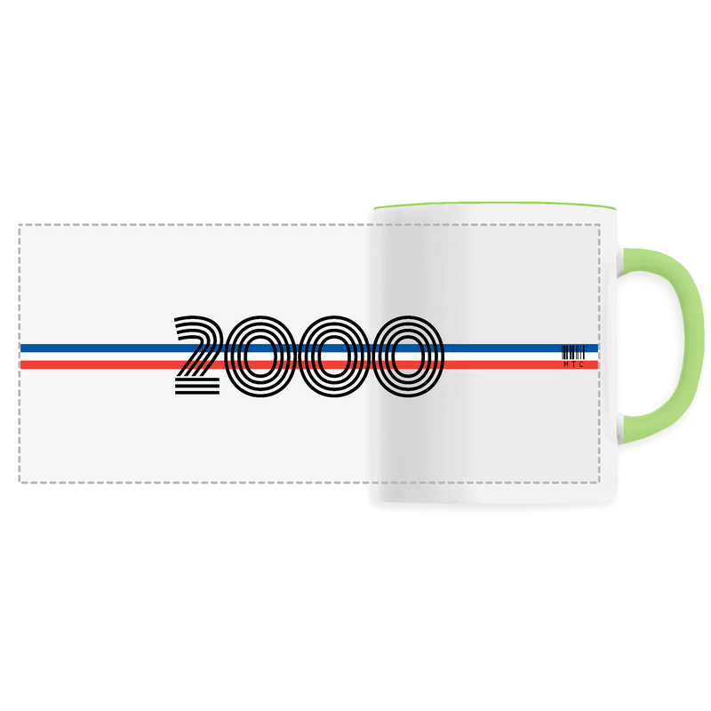 Cadeau anniversaire : Mug - Année 2000 - 6 Coloris - Cadeau Original - Cadeau Personnalisable - Cadeaux-Positifs.com -Unique-Vert-