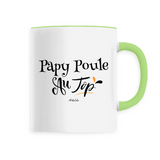 Mug - Papy Poule au Top - 6 Coloris - Cadeau Original - Cadeau Personnalisable - Cadeaux-Positifs.com -Unique-Vert-