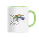 Mug - Licorne Dream Big - 6 Coloris - Cadeau Original - Cadeau Personnalisable - Cadeaux-Positifs.com -Unique-Vert-