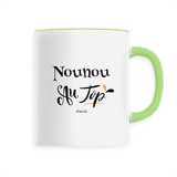 Mug - Nounou au Top - 6 Coloris - Cadeau Original - Cadeau Personnalisable - Cadeaux-Positifs.com -Unique-Vert-