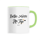 Mug - Belle-Mère au Top - 6 Coloris - Cadeau Original - Cadeau Personnalisable - Cadeaux-Positifs.com -Unique-Vert-