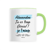 Mug - Alexandre je t'aime - 6 Coloris - Cadeau Tendre & Original - Cadeau Personnalisable - Cadeaux-Positifs.com -Unique-Vert-