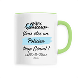 Mug - Merci Policier - 6 Coloris - Cadeau Original - Cadeau Personnalisable - Cadeaux-Positifs.com -Unique-Vert-