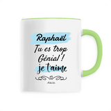 Mug - Raphaël je t'aime - 6 Coloris - Cadeau Tendre & Original - Cadeau Personnalisable - Cadeaux-Positifs.com -Unique-Vert-