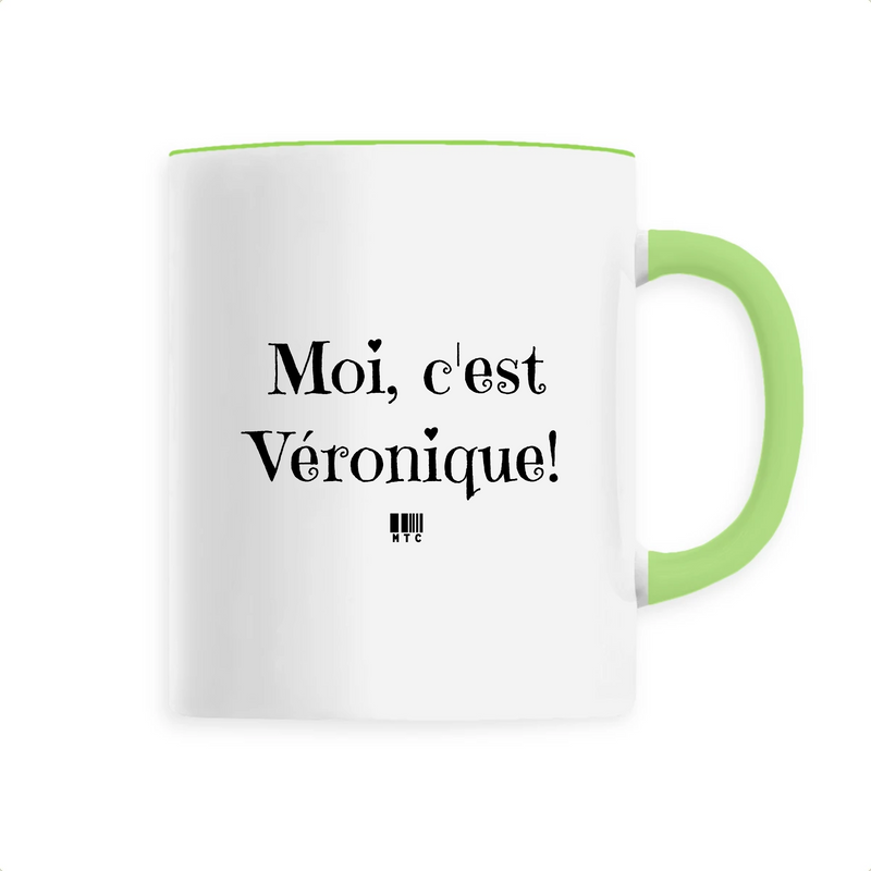 Cadeau anniversaire : Mug - Moi c'est Véronique - 6 Coloris - Cadeau Original - Cadeau Personnalisable - Cadeaux-Positifs.com -Unique-Vert-