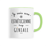 Mug - Une Esthéticienne trop Géniale - 6 Coloris - Cadeau Original - Cadeau Personnalisable - Cadeaux-Positifs.com -Unique-Vert-