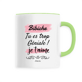 Mug - Bibiche je t'aime - 6 Coloris - Cadeau Tendre & Original - Cadeau Personnalisable - Cadeaux-Positifs.com -Unique-Vert-