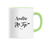 Mug - Amélie au Top - 6 Coloris - Cadeau Original - Cadeau Personnalisable - Cadeaux-Positifs.com -Unique-Vert-