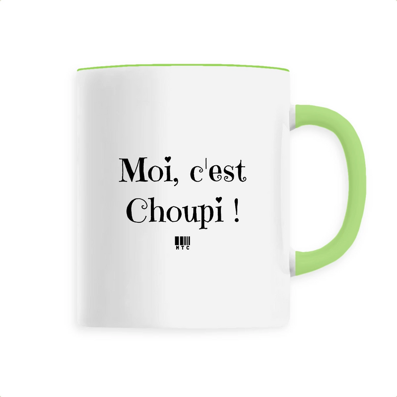 Cadeau anniversaire : Mug - Moi c'est Choupi - 6 Coloris - Cadeau Original - Cadeau Personnalisable - Cadeaux-Positifs.com -Unique-Vert-