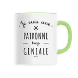 Mug - Une Patronne trop Géniale - 6 Coloris - Cadeau Original - Cadeau Personnalisable - Cadeaux-Positifs.com -Unique-Vert-