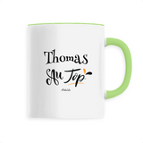 Mug - Thomas au Top - 6 Coloris - Cadeau Original - Cadeau Personnalisable - Cadeaux-Positifs.com -Unique-Vert-