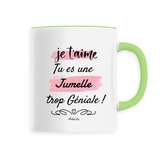 Mug - Jumelle je t'aime - 6 Coloris - Cadeau Original - Cadeau Personnalisable - Cadeaux-Positifs.com -Unique-Vert-