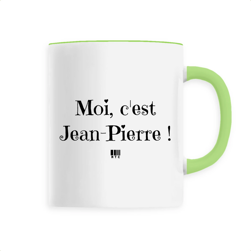 Cadeau anniversaire : Mug - Moi c'est Jean-Pierre - 6 Coloris - Cadeau Original - Cadeau Personnalisable - Cadeaux-Positifs.com -Unique-Vert-