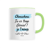 Mug - Chouchou je t'aime - 6 Coloris - Cadeau Tendre & Original - Cadeau Personnalisable - Cadeaux-Positifs.com -Unique-Vert-
