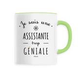 Mug - Une Assistante trop Géniale - 6 Coloris - Cadeau Original - Cadeau Personnalisable - Cadeaux-Positifs.com -Unique-Vert-