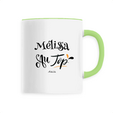 Mug - Mélissa au Top - 6 Coloris - Cadeau Original - Cadeau Personnalisable - Cadeaux-Positifs.com -Unique-Vert-