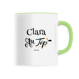 Mug - Clara au Top - 6 Coloris - Cadeau Original - Cadeau Personnalisable - Cadeaux-Positifs.com -Unique-Vert-