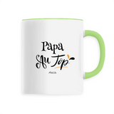 Mug - Papa au Top - 6 Coloris - Cadeau Original - Cadeau Personnalisable - Cadeaux-Positifs.com -Unique-Vert-