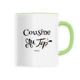 Mug - Cousine au Top - 6 Coloris - Cadeau Original - Cadeau Personnalisable - Cadeaux-Positifs.com -Unique-Vert-