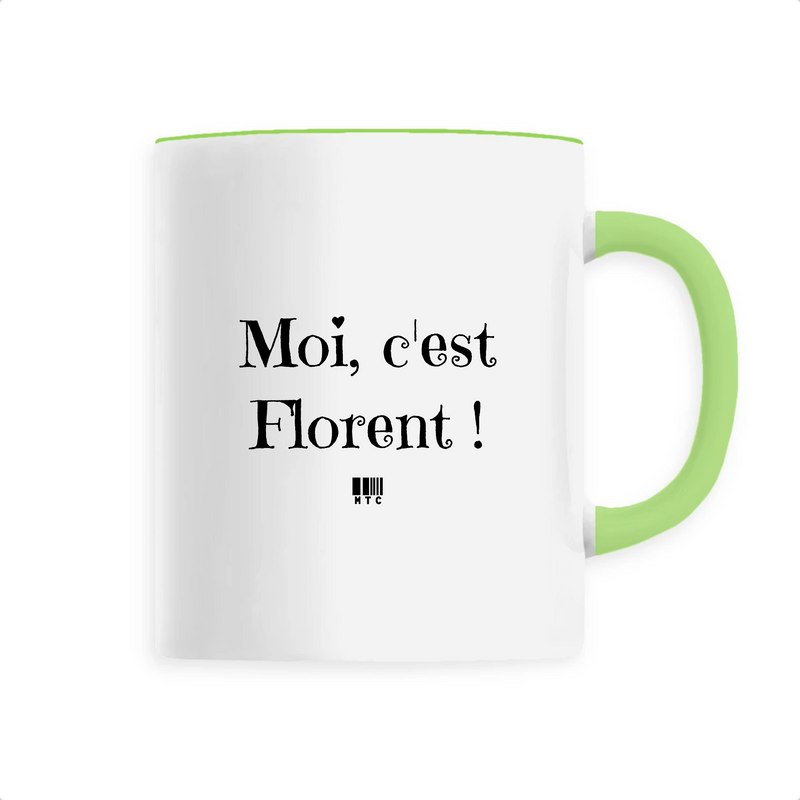 Cadeau anniversaire : Mug - Moi c'est Florent - 6 Coloris - Cadeau Original - Cadeau Personnalisable - Cadeaux-Positifs.com -Unique-Vert-