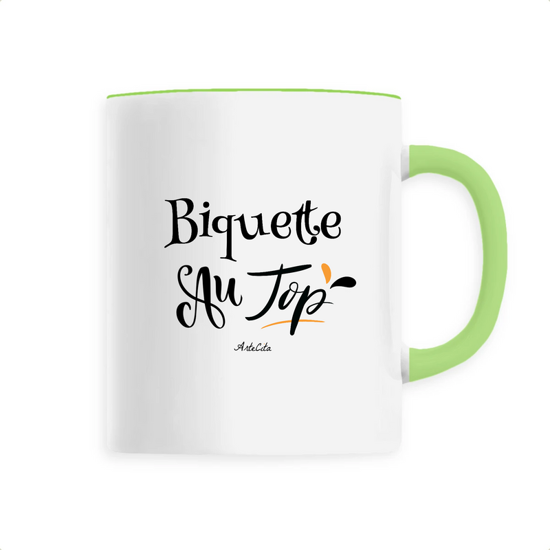 Cadeau anniversaire : Mug - Biquette au Top - 6 Coloris - Cadeau Original - Cadeau Personnalisable - Cadeaux-Positifs.com -Unique-Vert-