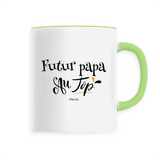 Mug - Futur Papa au Top - 6 Coloris - Cadeau Original - Cadeau Personnalisable - Cadeaux-Positifs.com -Unique-Vert-