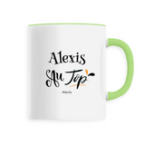 Mug - Alexis au Top - 6 Coloris - Cadeau Original - Cadeau Personnalisable - Cadeaux-Positifs.com -Unique-Vert-