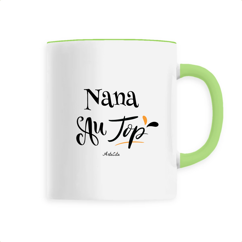 Cadeau anniversaire : Mug - Nana au Top - 6 Coloris - Cadeau Original - Cadeau Personnalisable - Cadeaux-Positifs.com -Unique-Vert-