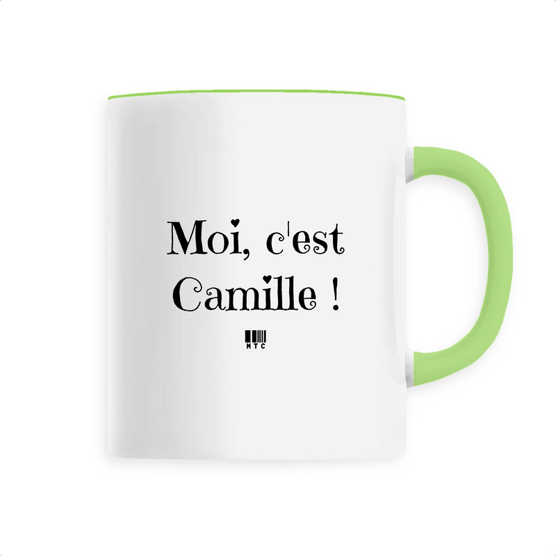Cadeau anniversaire : Mug - Moi c'est Camille - 6 Coloris - Cadeau Original - Cadeau Personnalisable - Cadeaux-Positifs.com -Unique-Vert-