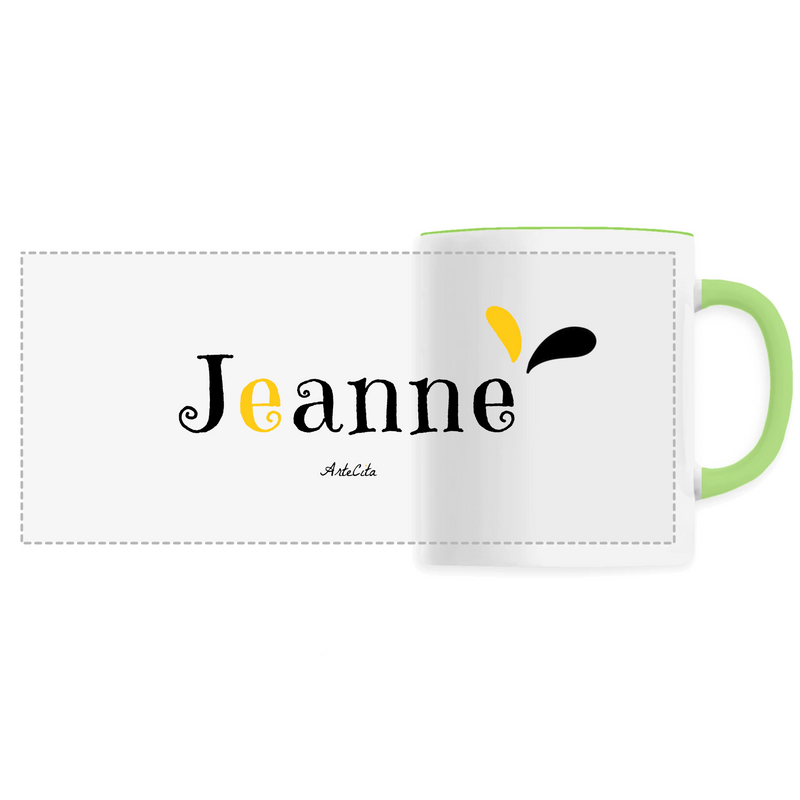 Cadeau anniversaire : Mug - Jeanne - 6 Coloris - Cadeau Original - Cadeau Personnalisable - Cadeaux-Positifs.com -Unique-Vert-