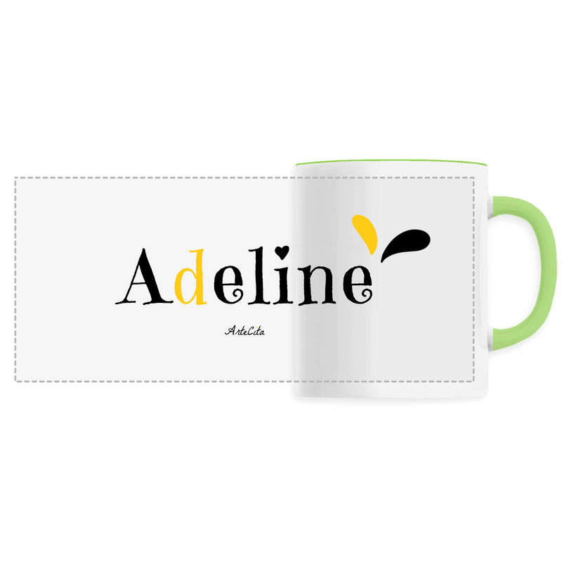 Cadeau anniversaire : Mug - Adeline - 6 Coloris - Cadeau Original - Cadeau Personnalisable - Cadeaux-Positifs.com -Unique-Vert-