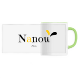 Mug - Nanou - 6 Coloris - Cadeau Original - Cadeau Personnalisable - Cadeaux-Positifs.com -Unique-Vert-