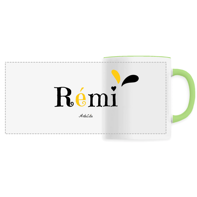 Cadeau anniversaire : Mug - Rémi - 6 Coloris - Cadeau Original - Cadeau Personnalisable - Cadeaux-Positifs.com -Unique-Vert-