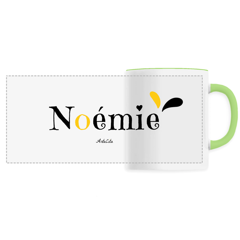 Cadeau anniversaire : Mug - Noémie - 6 Coloris - Cadeau Original - Cadeau Personnalisable - Cadeaux-Positifs.com -Unique-Vert-