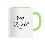 Mug - Boss au Top - 6 Coloris - Cadeau Original - Cadeau Personnalisable - Cadeaux-Positifs.com -Unique-Vert-