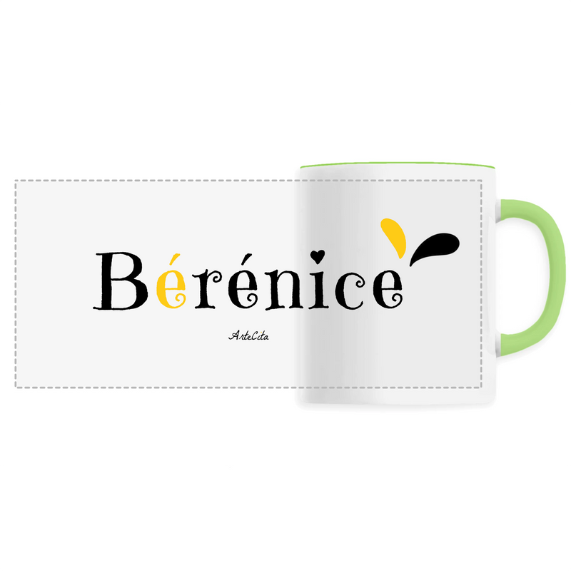 Cadeau anniversaire : Mug - Bérénice - 6 Coloris - Cadeau Original - Cadeau Personnalisable - Cadeaux-Positifs.com -Unique-Vert-