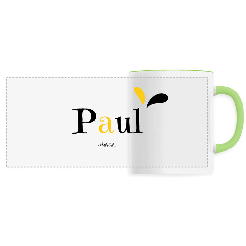Cadeau anniversaire : Mug - Paul - 6 Coloris - Cadeau Original - Cadeau Personnalisable - Cadeaux-Positifs.com -Unique-Vert-