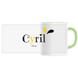 Mug - Cyril - 6 Coloris - Cadeau Original - Cadeau Personnalisable - Cadeaux-Positifs.com -Unique-Vert-