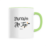 Mug - Parrain au Top - 6 Coloris - Cadeau Original - Cadeau Personnalisable - Cadeaux-Positifs.com -Unique-Vert-