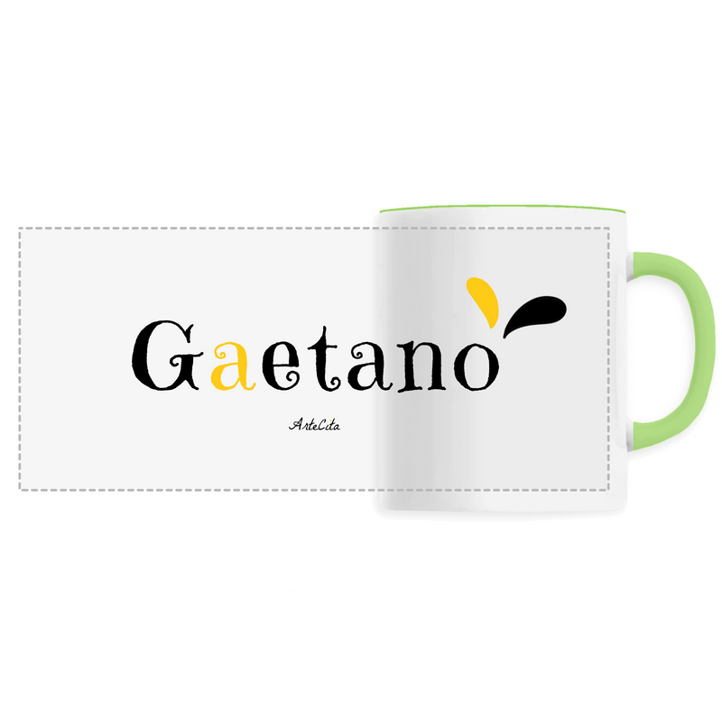 Cadeau anniversaire : Mug - Gaetano - 6 Coloris - Cadeau Original - Cadeau Personnalisable - Cadeaux-Positifs.com -Unique-Vert-