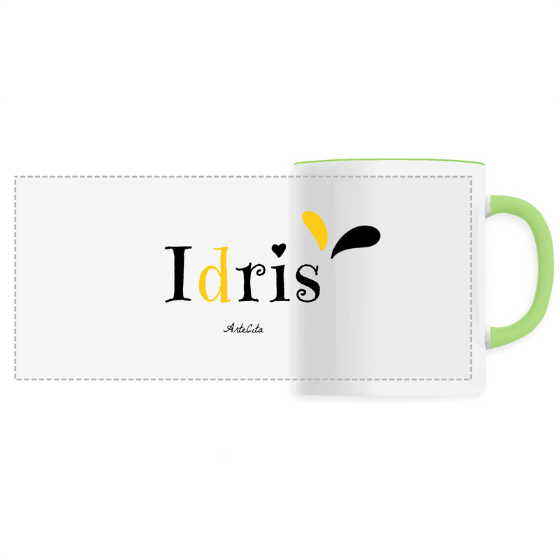 Cadeau anniversaire : Mug - Idris - 6 Coloris - Cadeau Original - Cadeau Personnalisable - Cadeaux-Positifs.com -Unique-Vert-